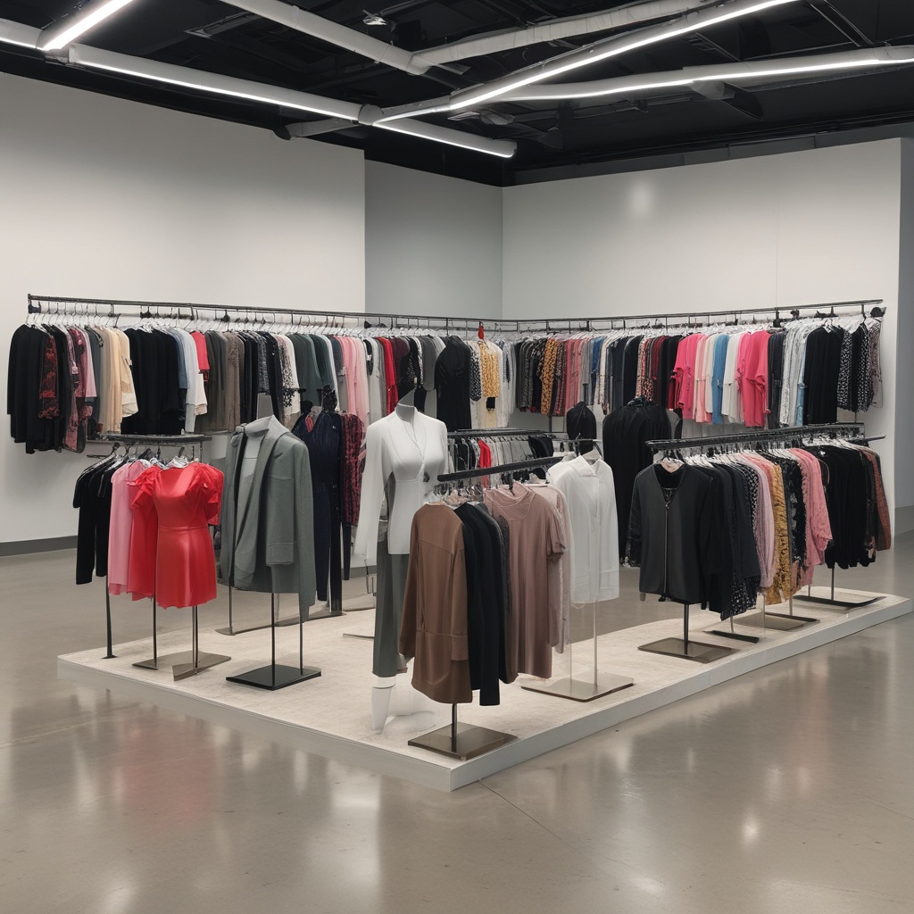 Fashion Forward Clothing Line Display